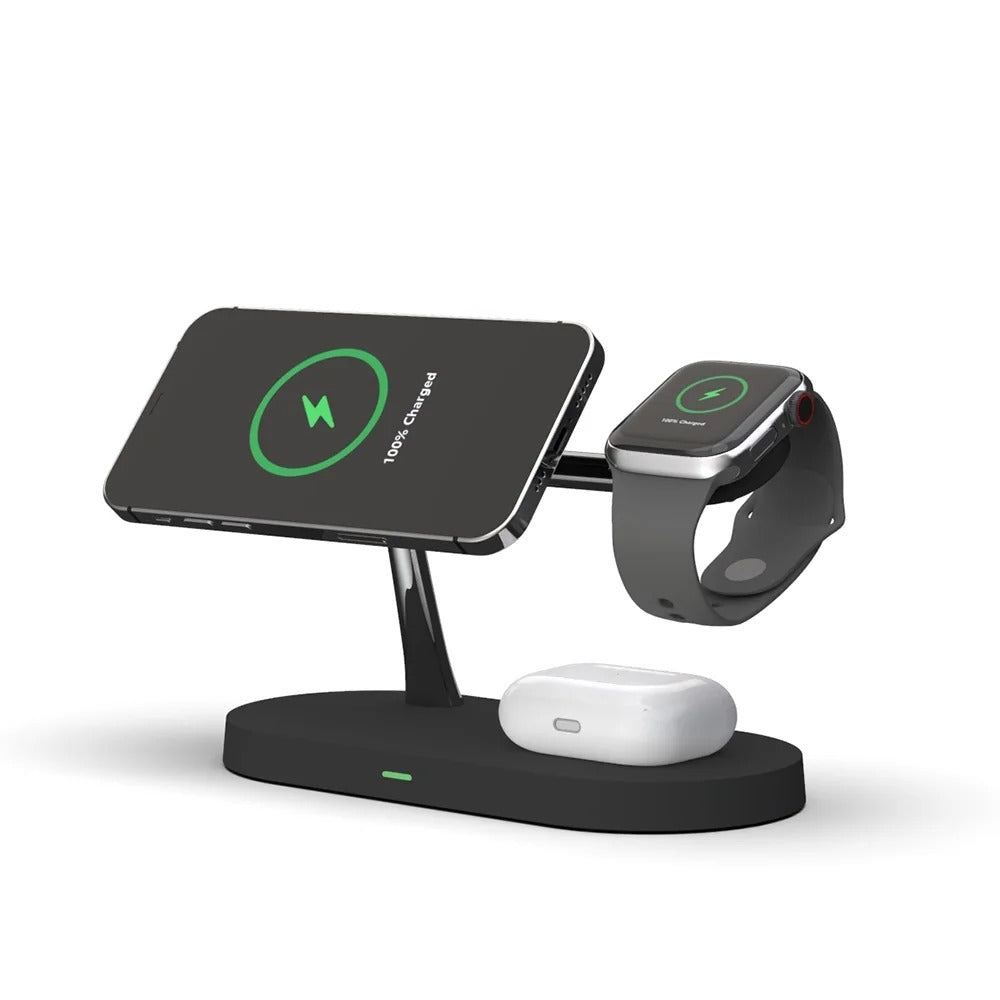 5-in-1 Magnetic Wireless Fast Charging Night Light Bracket for iPhone and Android