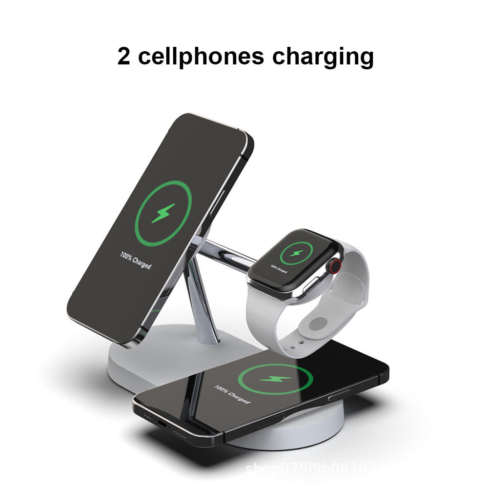 Private Model Five-in-one Magnetic Suction Wireless Fast Charging Night Light Bracket Suitable For Apple Magnetic Suction Wireless Charger