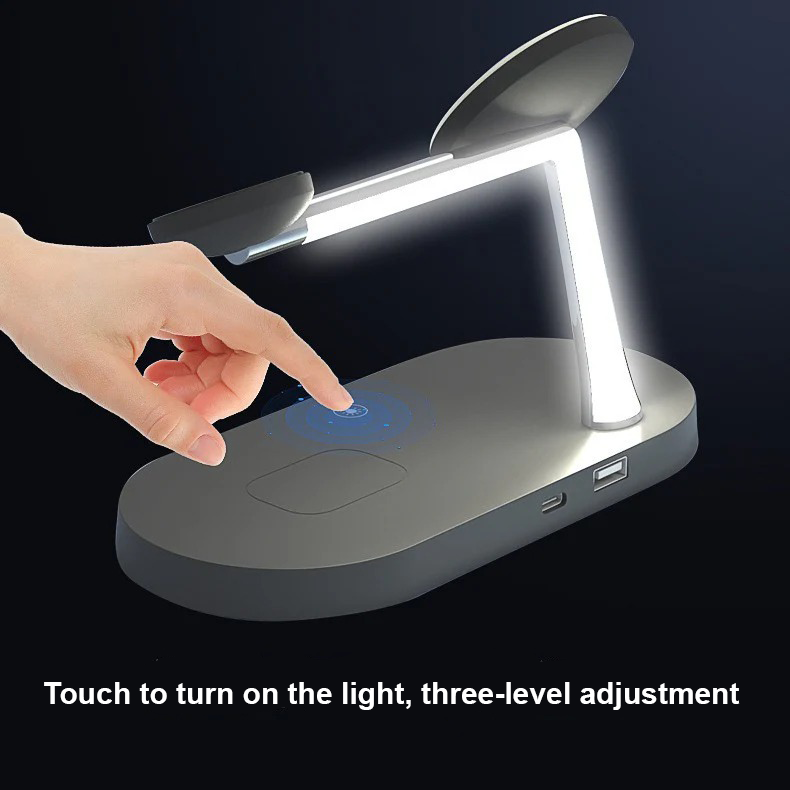 5-in-1 Magnetic Wireless Fast Charging Night Light Bracket for iPhone and Android