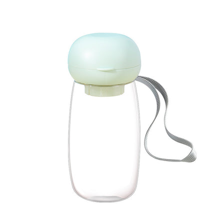 300ml Leak Proof Portable Pet Water Bottle with Travel Bowl