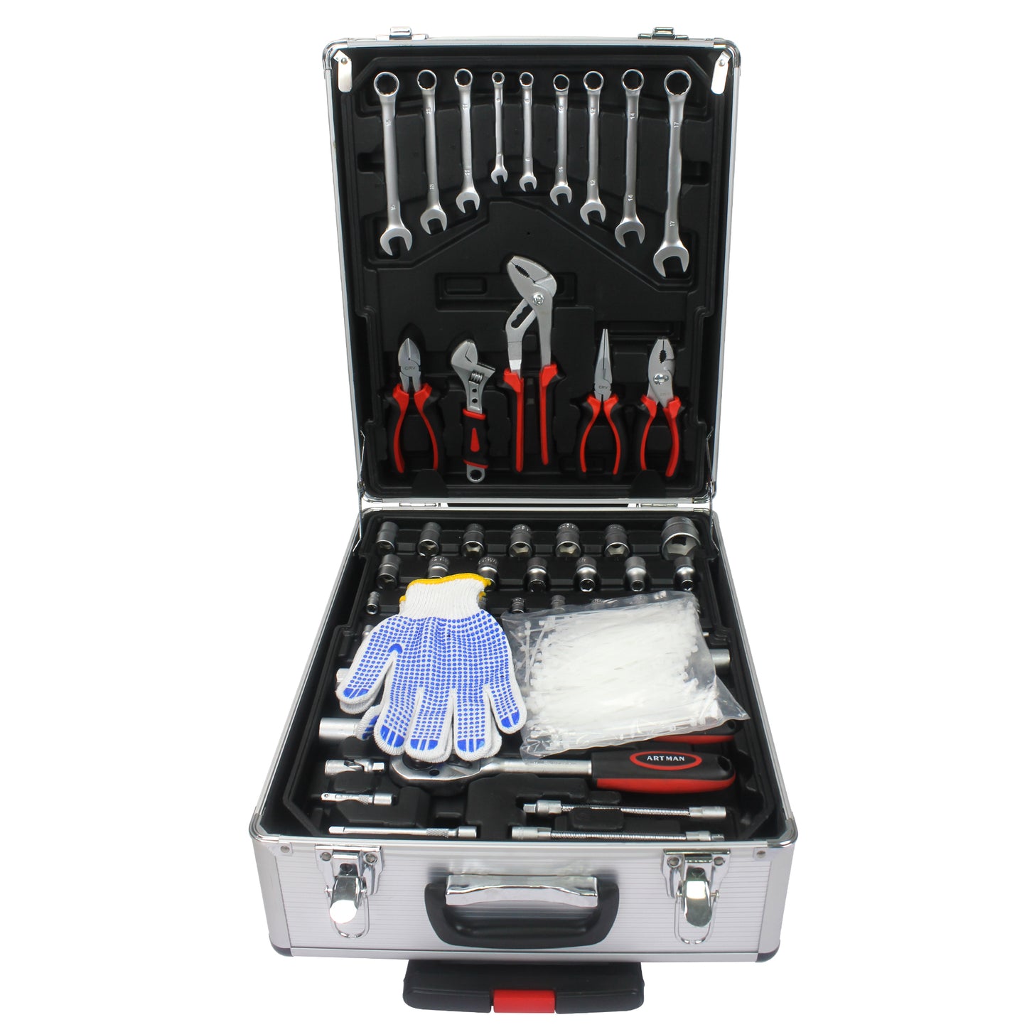 899pcs Home Repair Tool Set Kit Toolbox Storage Case with 4 Drawers