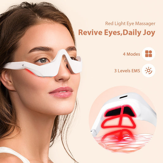 Cross-border Explosions EMS Micro-current Eye Protection Instrument Home Eye Massager Red Light Desalination Dark Circle Eye Beauty Instrument